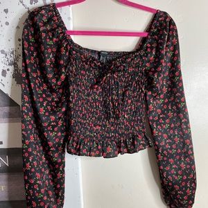 FOREVER 21 ROSES TOP